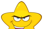 Evil Yellow Star Character 