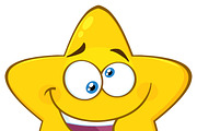 Mad Yellow Star Character 