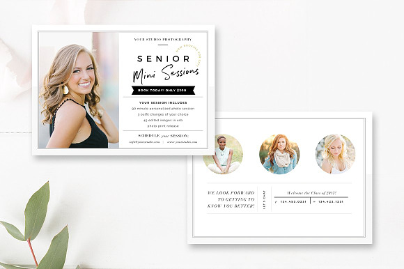 Senior Photographer Marketing Set in Magazine Templates - product preview 7