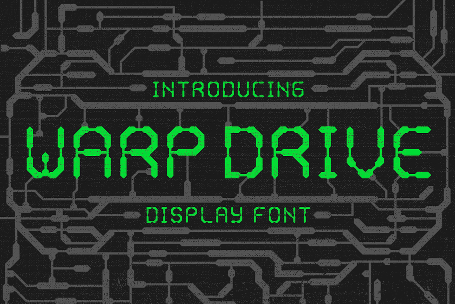 Warp Drive - Display font - 2 styles