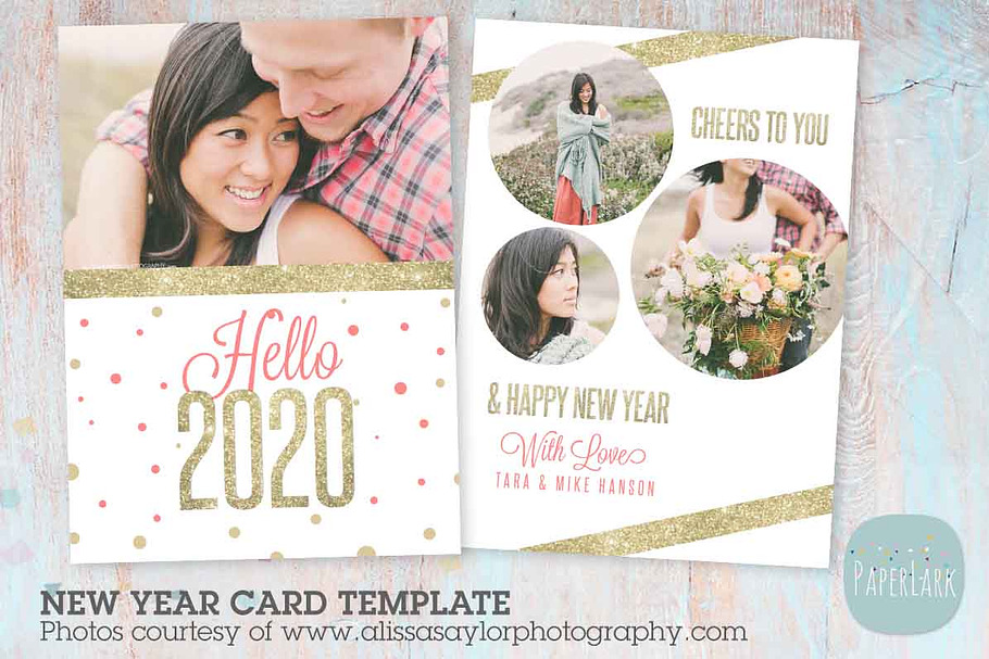 AL001 New Year Card in Postcard Templates - product preview 8
