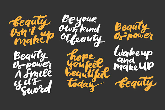 Beauty quotes set in Illustrations - product preview 2