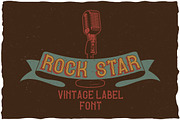 Rock Star Vintage Label Typeface