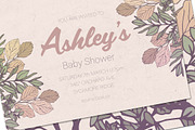 Baby Shower Invitation Mockup