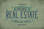 Real Estate Vintage Label Typeface