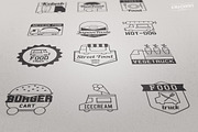 Food Truck Logo Vector Badges Set