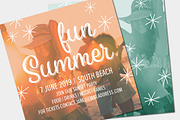 Beach Party Invite Poster Mockup