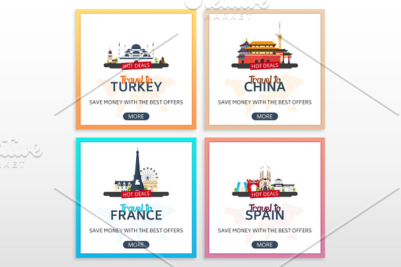 Travel Social Media Pack in Instagram Templates - product preview 3