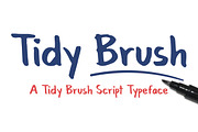 Tidy Brush Script Typeface