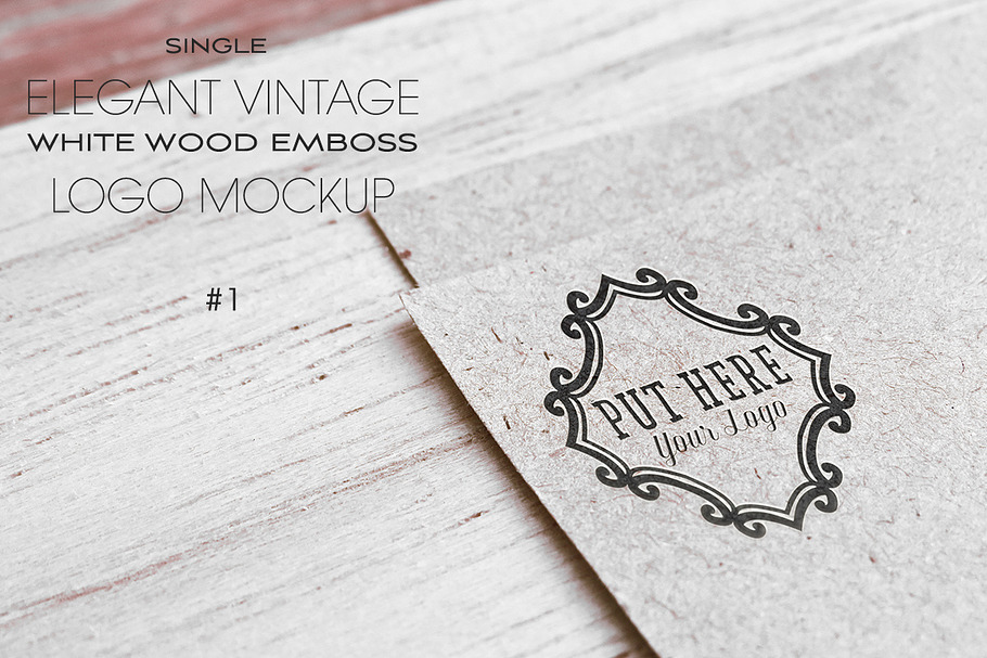 Elegant Vintage Logo Mockup #1 in Branding Mockups - product preview 8
