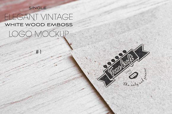 Elegant Vintage Logo Mockup #1 in Branding Mockups - product preview 1