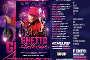 Ghetto Anthems CD Cover Template