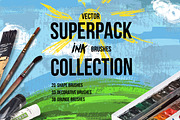Superpack: 91 ink brushes.