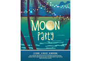 Flyer for the full moon party.