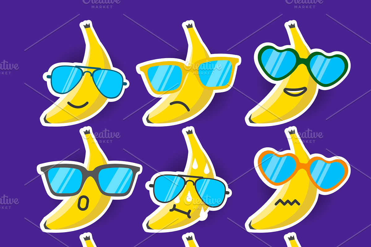 Banana emoji in Graphics - product preview 8