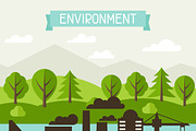Environmental concept illustration.
