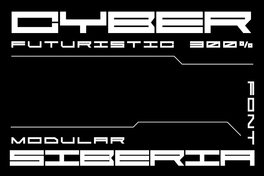 CyberSiberia font in Military Fonts - product preview 8