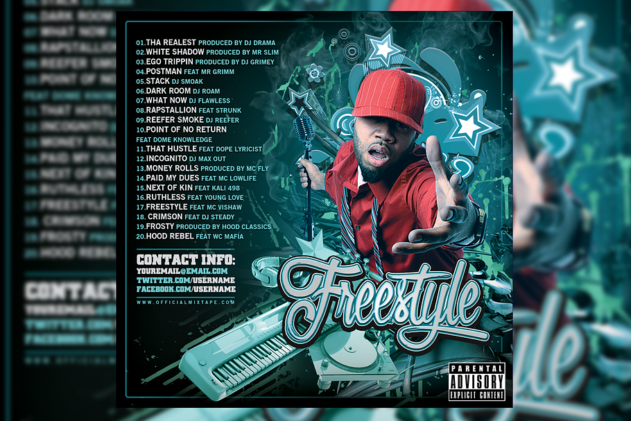 Freestyle CD Cover Template