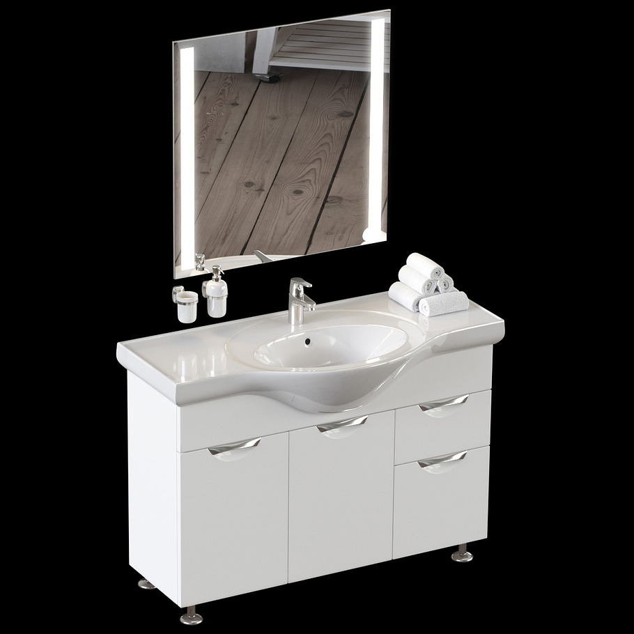 Set of bathroom sanitary engineering in Furniture - product preview 3