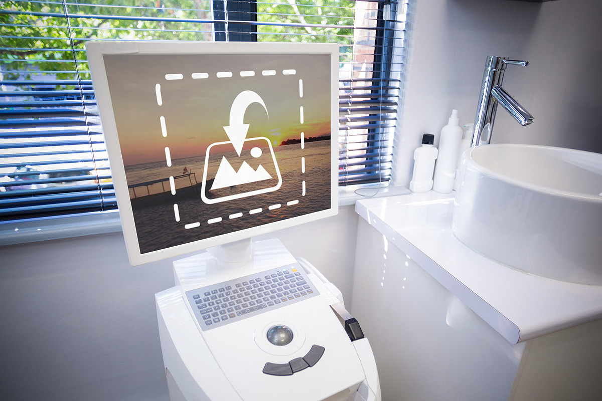 Bathroom Hygiene Device Mockup in Templates - product preview 8