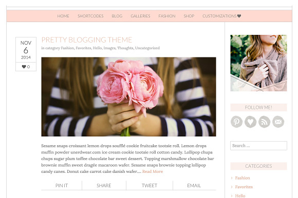 Meadowbrook - Modern Wordpress Theme in WordPress Photography Themes - product preview 2