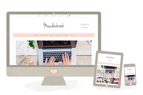 Meadowbrook - Modern Wordpress Theme in WordPress Photography Themes - product preview 3