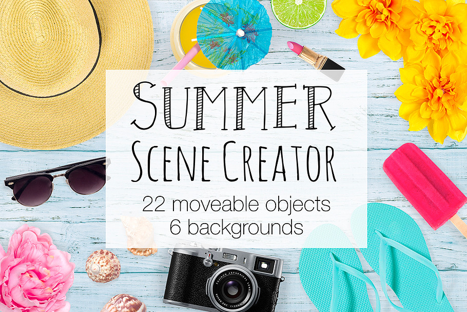 Summer Scene Creator - Top View in Scene Creator Mockups - product preview 8