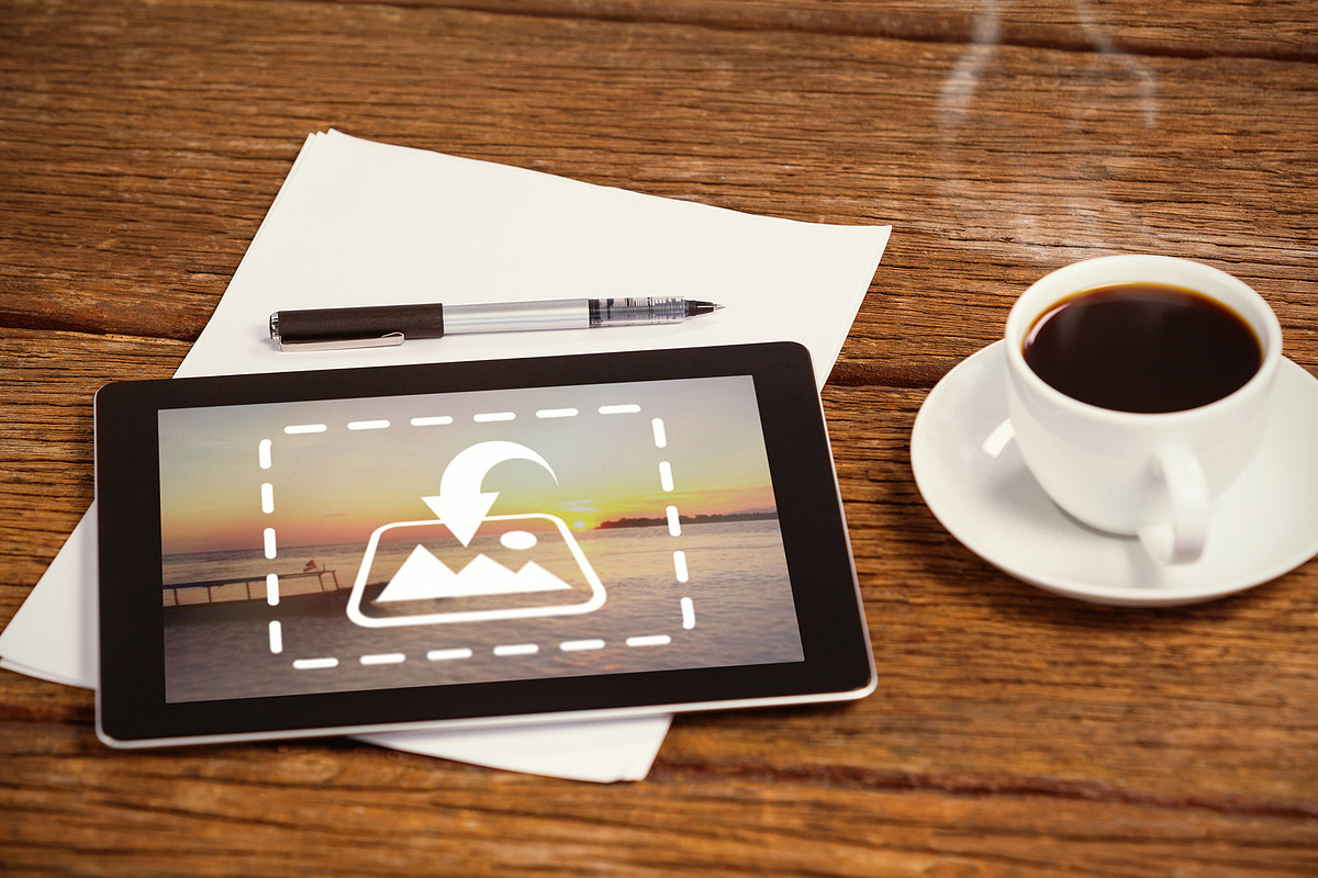 Tablet On Table Mockup in Templates - product preview 8
