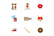 Switzerland icon set