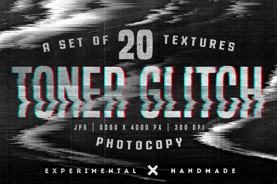 Toner Glitch photocopy textures