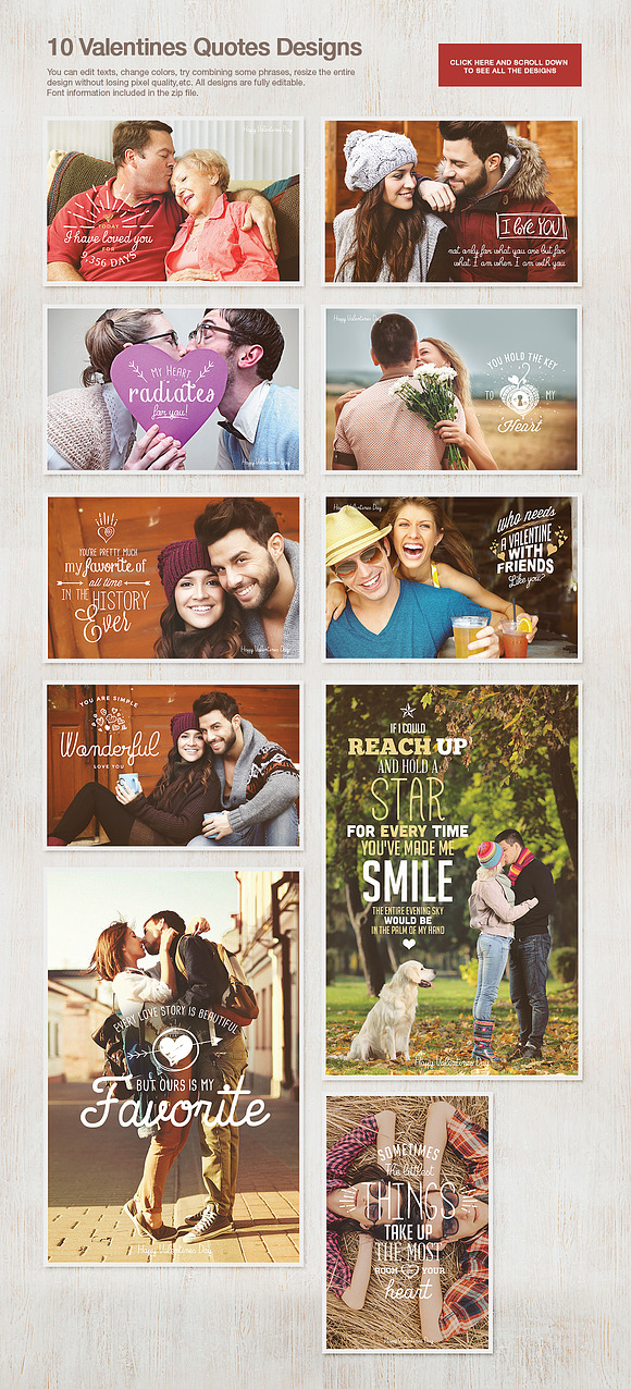 Valentine’s Day Photo Overlays in Card Templates - product preview 1