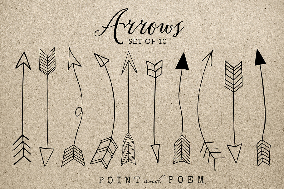 50% Off Hand Drawn Arrow Clip Art in Illustrations - product preview 8