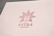 Astra Star Face Logo Template