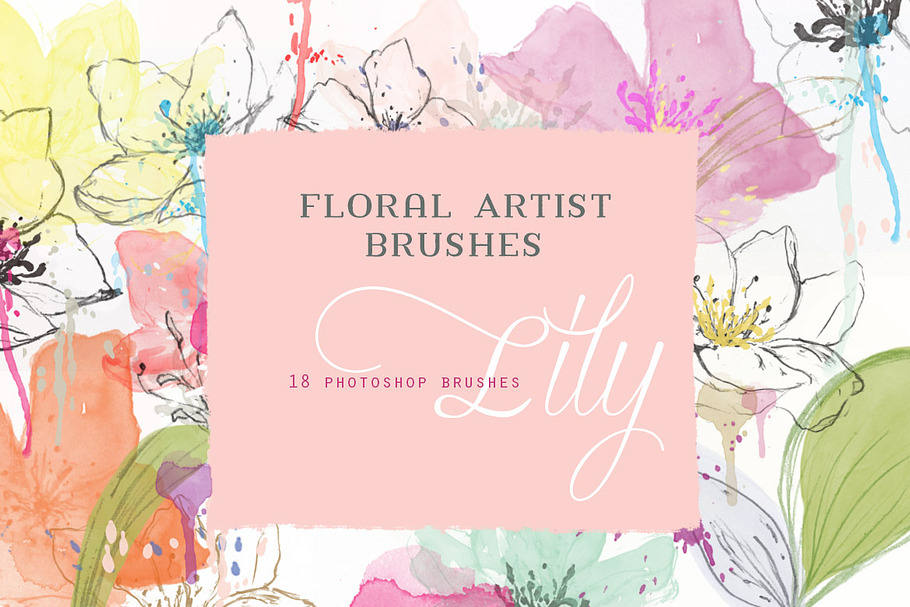 Floral Photoshop Brushes in Photoshop Brushes - product preview 8
