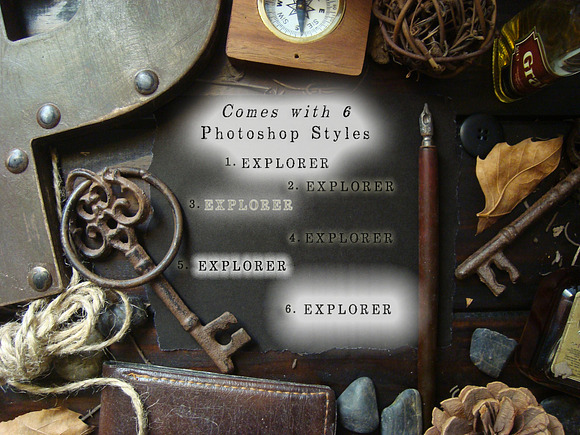 World Explorer Handmade Stamped Font in Serif Fonts - product preview 7