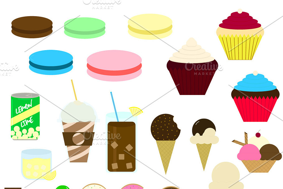 Sweets' Vector Illustrations