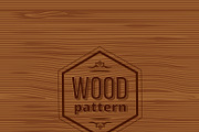 Seamless wood vector pattern