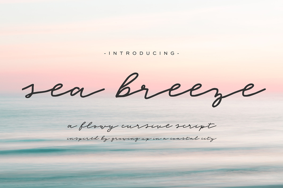 Sea Breeze Signature Script in Script Fonts - product preview 8