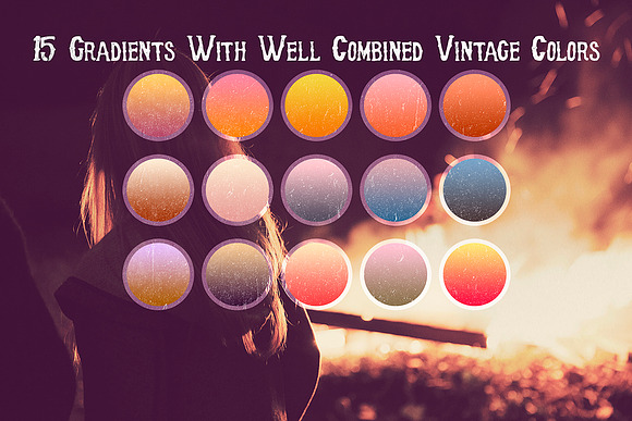 "Vintage Lights" Gradients in Photoshop Gradients - product preview 3