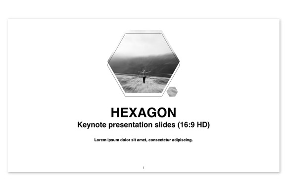 Hexagon presentation v.01-key in Keynote Templates - product preview 1