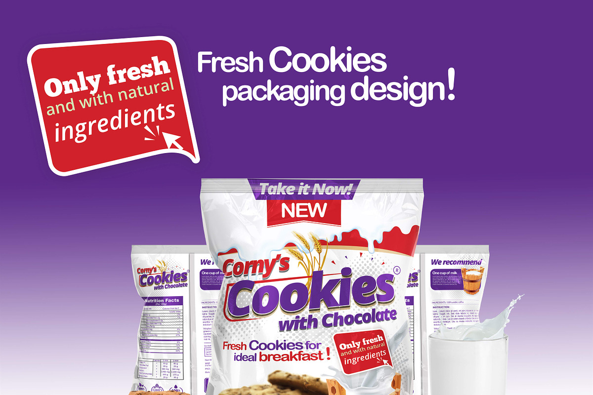 Cookie packaging design template in Templates - product preview 8