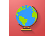 Globe icon. Earth symbol