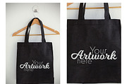 Bag On Hanger With Graphic Mockup