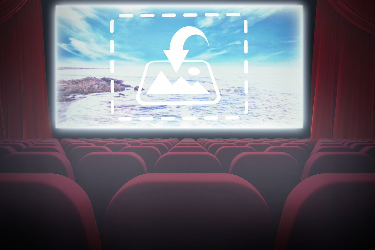 Cinema Screen Graphic Mockup in Templates - product preview 8