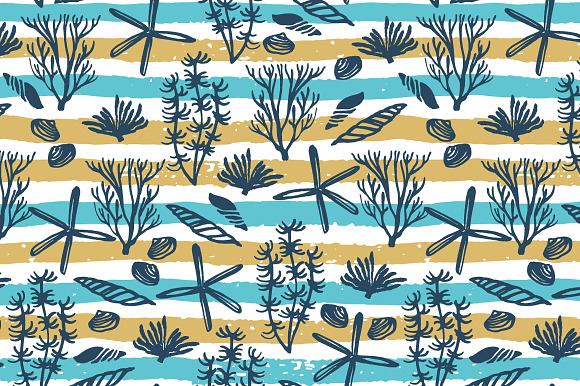 6 sea seamless patterns in Patterns - product preview 3