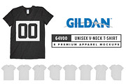 Gildan 64V00 Unisex V-Neck T-Shirt