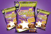 Cookie packaging design template