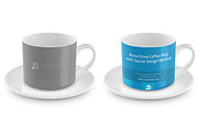 Coffee Cup With Saucer Design Mockup