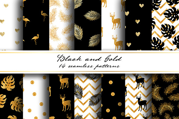 Gold collection. Seamless patterns in Patterns - product preview 3