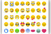 Vector Emoji Bundle Isolated Icons